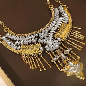 Gold and Silver Boho Tassel Coin Necklace – Vintage Glamour with Tribal Soul